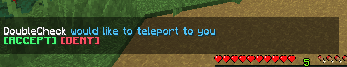 Teleport request message
